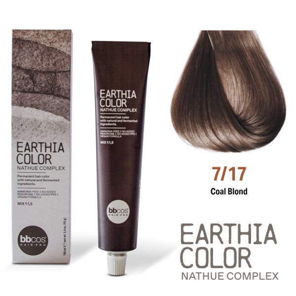 BBcos Earthia Color Nathue Complex 7/17 Coal Blond 100ml