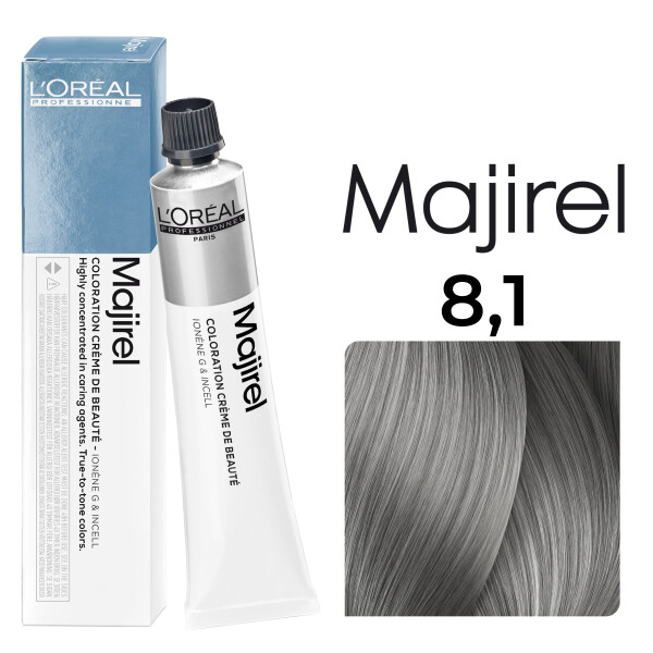 LOr&eacute;al Professionnel Majirel Haarfarbe 8,1 Hellblond Asch 50ml